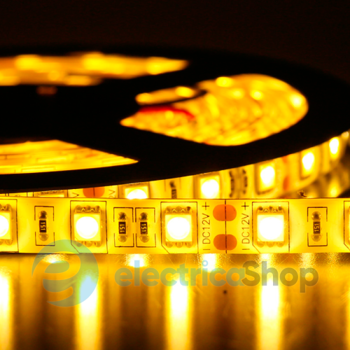 Стрічка світлодіодна (60 світлодіодів/метр), колір - жовтий SMD 5050 NORMAL Клас "B"