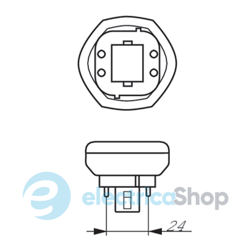 Лампа Philips MASTER (PL-T 42W/840/4P GX24q-3)