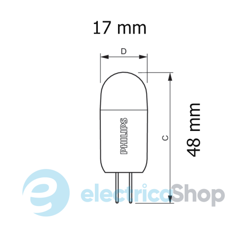 Лампа світлодіодна Philips CorePro LEDcapsuleLV 2-20W G4 827 Dimmable