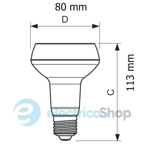 Лампа светодиодная Philips CorePro LEDspotMV ND 7-100W 827 R80 40D