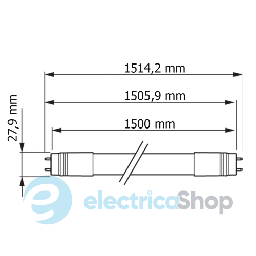 Лампа светодиодная Philips CorePro LEDtube HF 1500mm 20-58W865 T8 G13