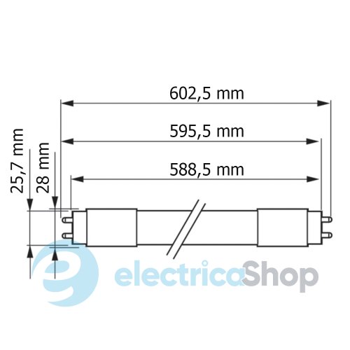 Лампа светодиодная Philips LEDtube HO 600mm 10W 740 T8 AP I G