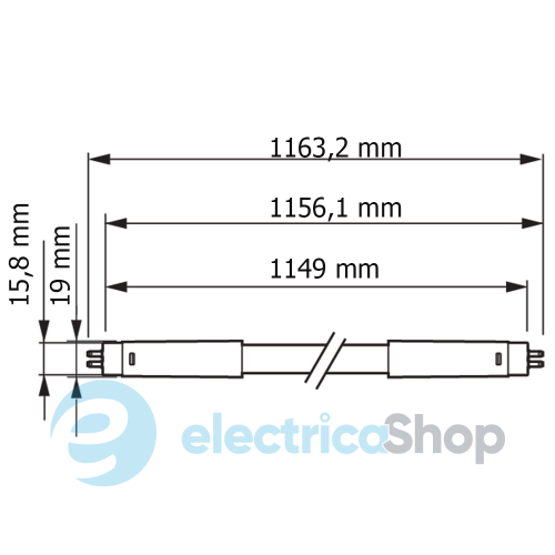 Лампа светодиодная Philips ESSENTIAL LEDtube 1200mm 16W830 G5 I