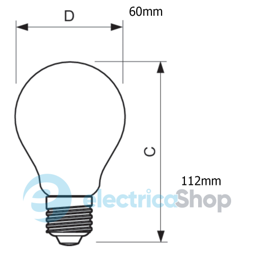 Лампа світлодіодна Philips LEDClassic 7.5-70W A60 E27 WW CL Dimmable APR