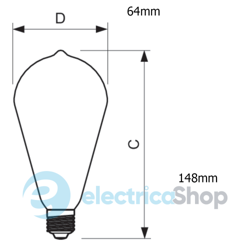 Лампа світлодіодна Philips LEDClassic 7-70W ST64 E27 WW CL Dimmable APR