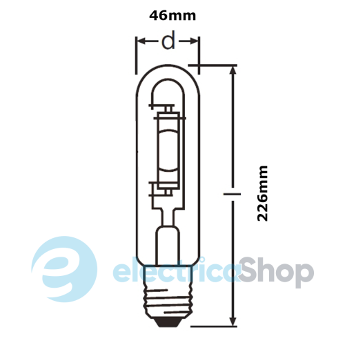 Лампа металогалогенна HQI-T 250W/D PRO E40