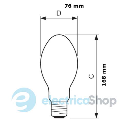 Лампа ртутна HQL 125W E27