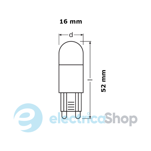 Лампа LED Star (PIN30 2,8W/827 230V FR G9)