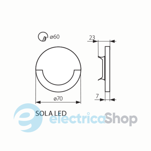 Светильник Kanlux 23804 SOLA LED AC-WW 3000K
