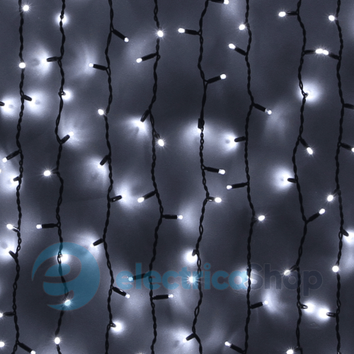 Гірлянда зовнішня DELUX «CURTAIN» 456LED 2x1.5m білий/чорний IP44 EN