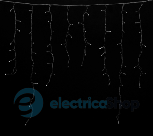 Гирлянда внешняя DELUX «ICICLE» 120LED 2x0.9m тепл. белый/черный IP44 EN