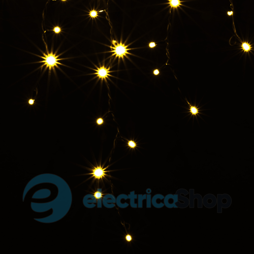 Гірлянда зовнішня DELUX «ICICLE» 120LED 2x0.9m жовтий/чорний IP45