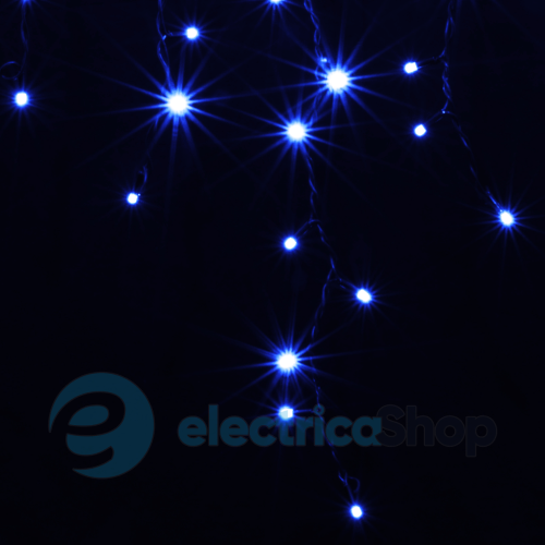 Гирлянда внешняя DELUX «ICICLE» 120LED 2x0.9m синий/черный IP44 EN