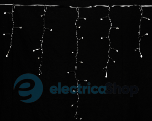 Гірлянда зовнішня DELUX «ICICLE» 90LED 2x0.5m білий/чорний IP44 EN