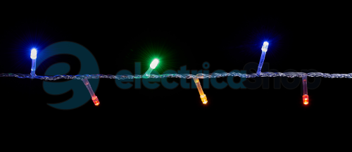 Гірлянда внутрішня DELUX «STRING» С 100LED 5m мульти/прозорий IP21