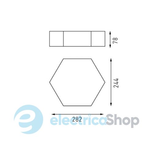 LED светильник потолочный Intelite Deco Maxus Cleo 15W S BL