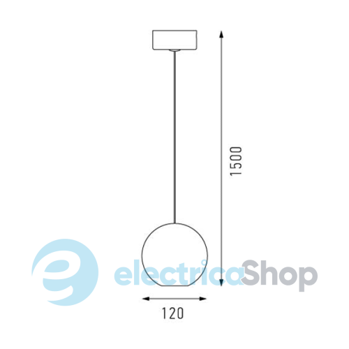 Підвіс Intelite Deco Maxus Bead 3W L BL