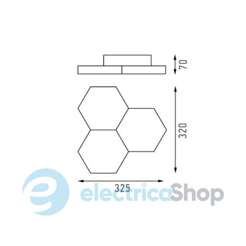 LED светильник потолочный Intelite Deco Maxus Blan 3 21W WT