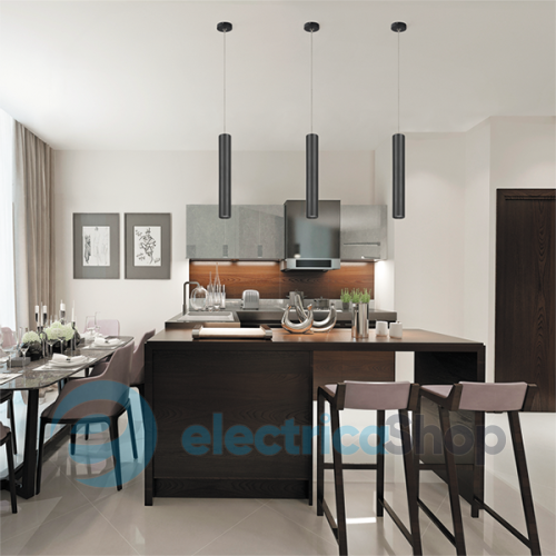 Підвіс Maxus 1-FPL-008-01-C-BK 6W яскраве світло