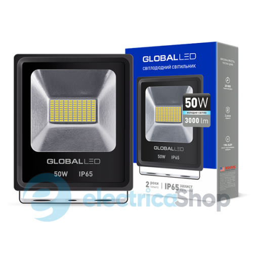Прожектор LED GLOBAL FLOOD LIGHT 50W 5000K (1-LFL-004)