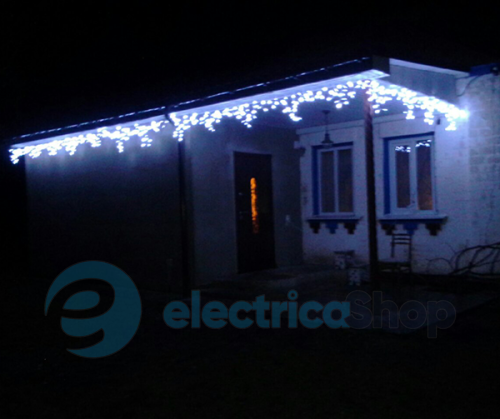 Гирлянда внешняя DELUX «ICICLE» 90LED 2x0.5m белый/белый IP44 EN