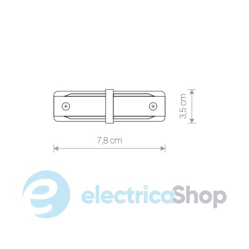 Коннектор прямой Nowodvorski 9453 PROFILE STRAIGHT CONNECTOR BLACK