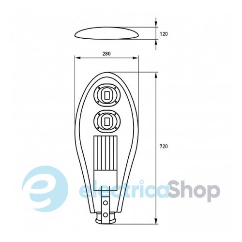 Консольный уличный светильник Eurolamp LED COB 100W 6000K (LED-SLT1-100w(cob)