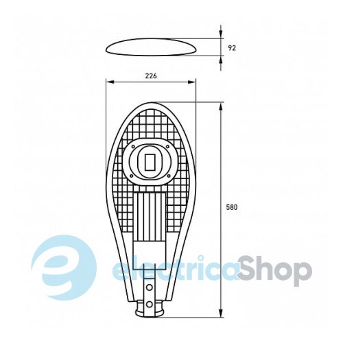 Консольный уличный светильник Eurolamp LED COB 50W 6000K (LED-33959SLT2-50w(cob)
