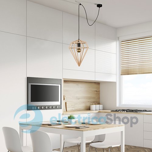 Підвісний світильник Nowodvorski 9372 WOOD DIAMOND