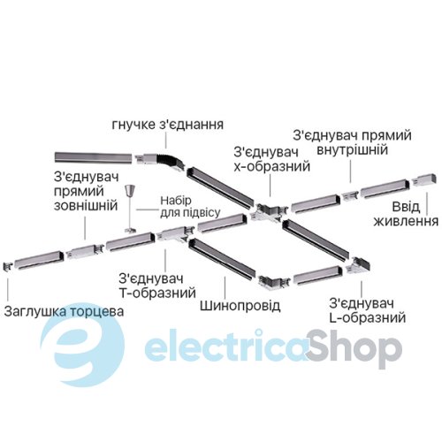 Трековый светильник Electro House EH-TL-0001 15W