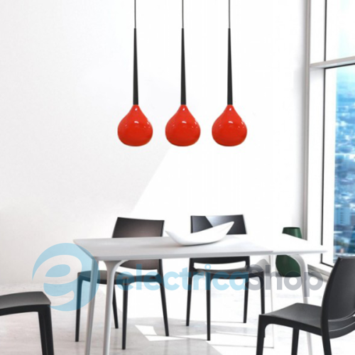 Подвесной светильник Azzardo MD1289-3RD AGA 3 pendant red (AZ1066)