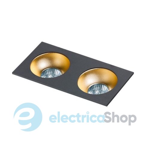 Точковий світильник Azzardo Hugo 2 Downlight GM2203 BK (AZ1740), без вставки