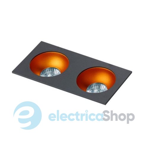 Точковий світильник Azzardo Hugo 2 Downlight GM2203 BK (AZ1740), без вставки