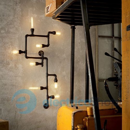 Светильник Ideal Lux Plumber PL8 136714 Nero