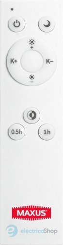 Светодиодный светильник MAXUS Functional 50W с дистанционным управлением (MAX-01-FNC-050-C)