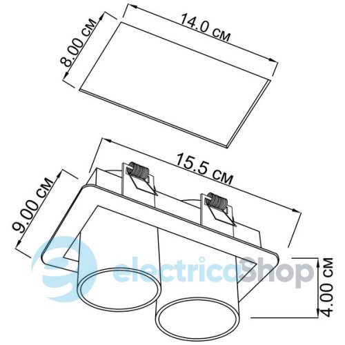 Вбудований точковий світильник ImperiumLight Goggles 27624.05.05