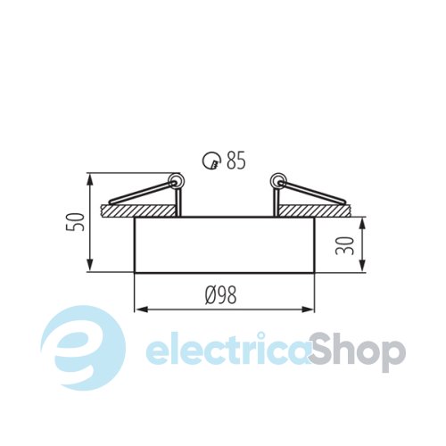 Cвітильник Kanlux MINI BORD DLP-50-B (28783)