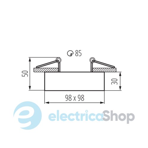 Cвітильник Kanlux MINI GORD DLP-50-W (28780)