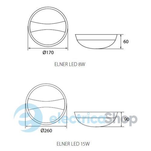 Вуличний cвітильник Kanlux ELNER LED SE (27562) з датчиком руху