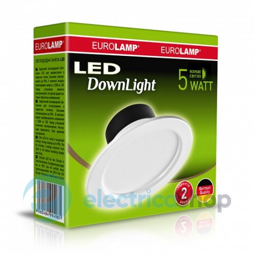 Встроенный точечный светильник DownLight Eurolamp LED 5W 4000K (LED-DLR-5/4(Е))