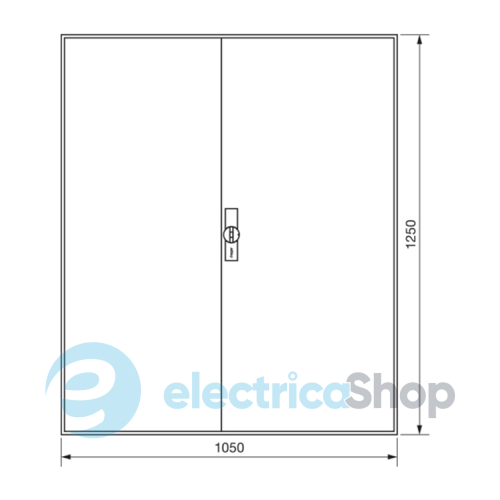 Щит Univers IP44/II 1250x1050x205, 4 секції