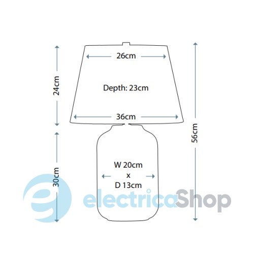 Настільна лампа Elstead (MUSE/TL TURQSE)