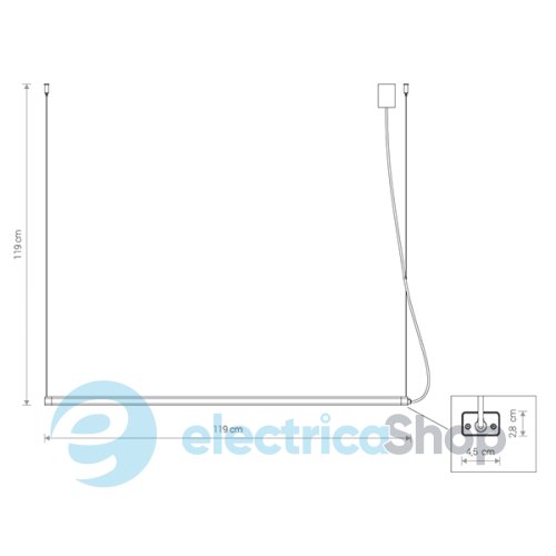 Подвесной светильник Nowodvorski H LED 8910