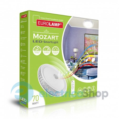 Светодиодный светильник Eurolamp SMART LIGHT Mozart музыкальный 70W 3000-6500K (LED-SLM-70W-N15(deco)