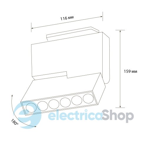 Трековый светильник Светкомплект DLM-12S 12W BK 4500K