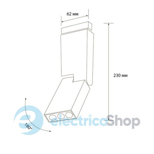 Трековый светильник Светкомплект DLM-06S 6W WH 4500K
