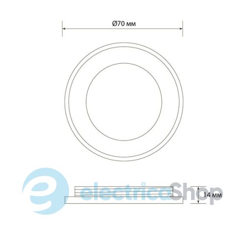 Декоративное кольцо Светкомплект RING ACRYLIC 12T DLP (4419)