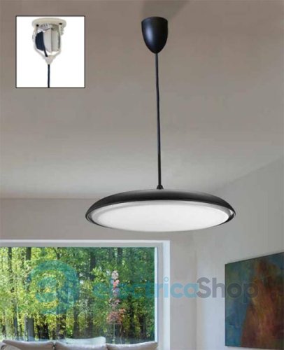 Люстра Azzardo LED Saturnia 40 Black AZ2753 (3000K)