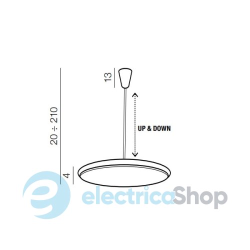 Люстра Azzardo LED Saturnia 40 Black AZ2753 (3000K)
