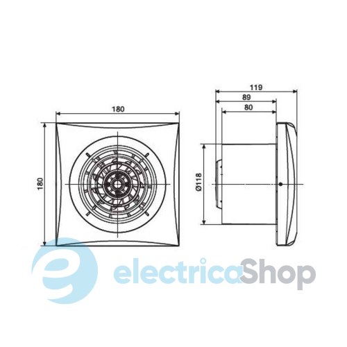 Вентилятор SILENT-200 CZ (230V 50Гц)